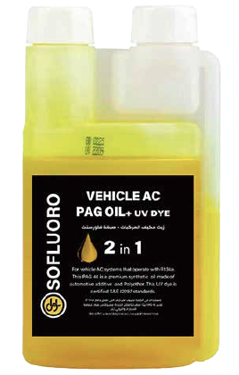 Vehicle AC PAG Oil + UV dye 250ML